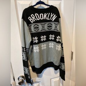 Brooklyn Nets Ugly Christmas Sweater - Youth Medium